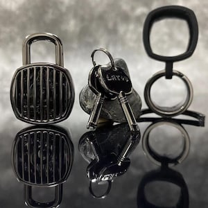 Padlock Keychain: Functional Travel Key Ring with 3 Color Options