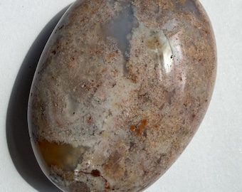 Ocean Jasper Stone Palmstone, Soft Neutral Tones from Madagascar