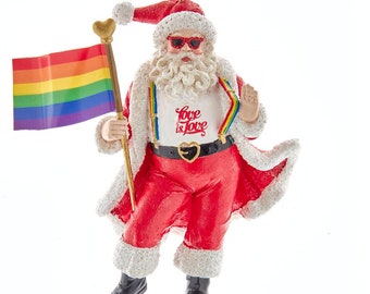 Pride Santa Ornament