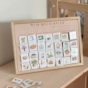 Weekly Plan Children Planning Neutral Beige Montessori Routines A4 Kindergarten School