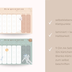 Wochenplan inkl. 3 Routinepläne Schmetterling Tagesroutinen Montessori Routinen Routineplan Tagesplan A4 Kindergarten Schule Bild 6