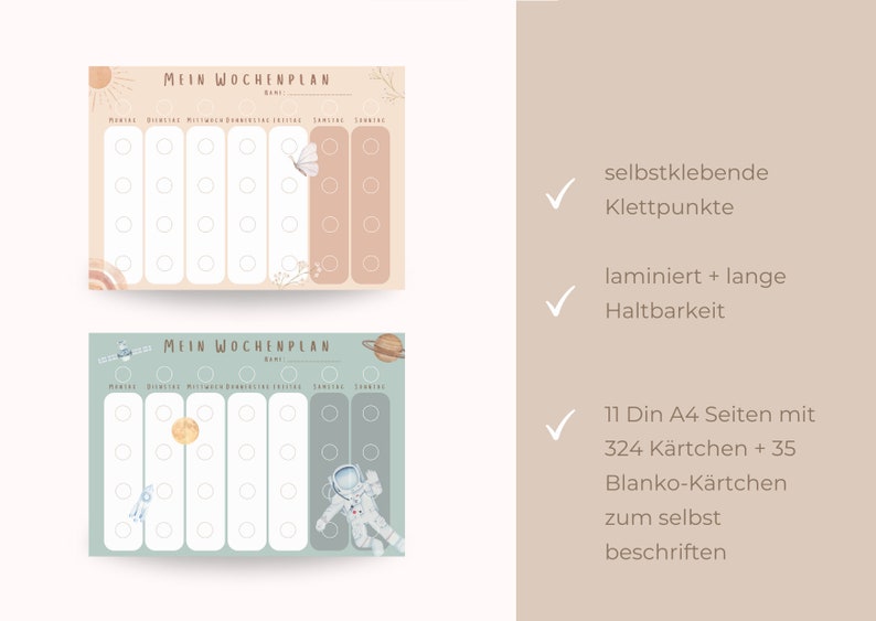 Wochenplan inkl. 3 Routinepläne Schmetterling Tagesroutinen Montessori Routinen Routineplan Tagesplan A4 Kindergarten Schule Bild 6