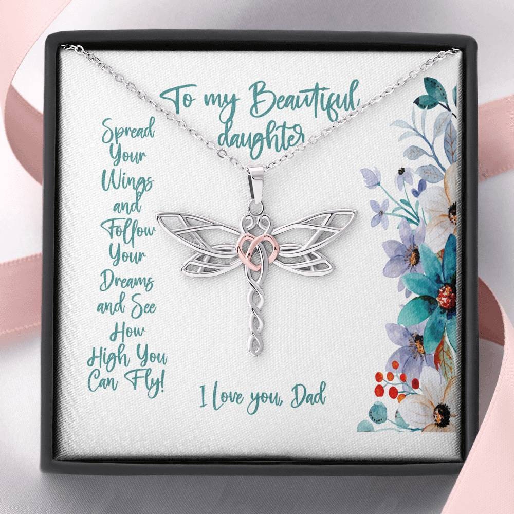 To My Beautiful Daughter I Am So Proud Of You Gift Dragonfly Etsy