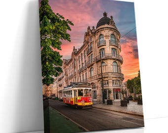 Lisbon Tram 28 Print, Portugal Travel Gift, Lisboa Wall Art, Portugese Poster