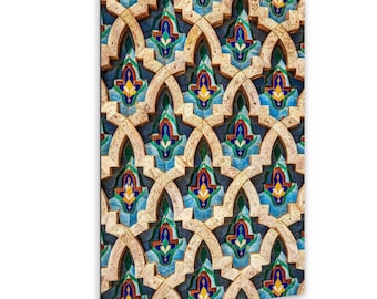Moroccan Decor Print, Mosaic Fine Art, Colorful Tile Pattern, Islamic Tiles