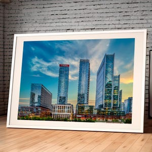 Toronto Architecture, The Well Art, Modern Toronto Skyline, Sunrise Cityscape Print, Canadian Urban Photography, Fine Art Toronto Wall Decor