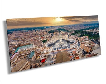 Vatican City Sunrise Print, St. Peter's Basilica, Rome Architecture