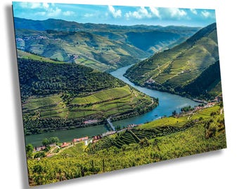 Douro Valley Print, Portugal Vineyard Landscape Photography, Wine Country Wall Art