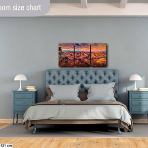Grand Canyon Print, Sunset Red Rocks, Landscape Canvas Wall Art, Arizona Desert Nature Photography image 11