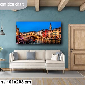 Rialto Bridge Print, Venice Wall Art, Italy Travel Decor, Grand Canal Canvas, Venetian Landmark image 14