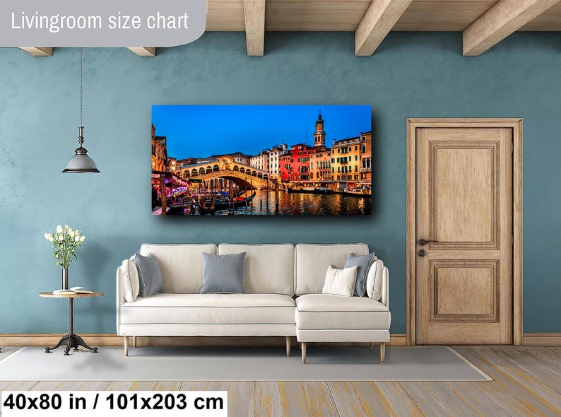 Rialto Bridge Print, Venice Wall Art, Italy Travel Decor, Grand Canal Canvas, Venetian Landmark image 14