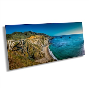 Bixby Bridge Photo, California Coast Canvas Art, Big Sur Coast, Canvas Wall Art, California Sunset, Travel Photography, Ocean Waves