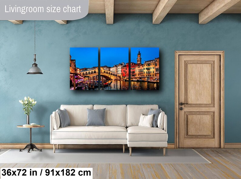 Rialto Bridge Print, Venice Wall Art, Italy Travel Decor, Grand Canal Canvas, Venetian Landmark image 13