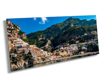 Positano Print, Amalfi Coast Italy Landscape Wall Art, Beach Seaside Photography, Italian Home Decor