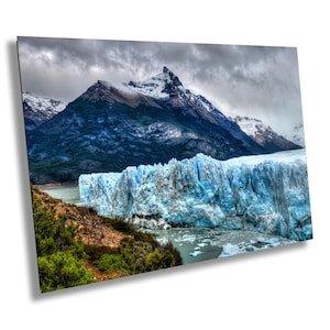 Patagonia Glacier Print, Perito Moreno Glacier Wall Art, Patagonia, Landscape Photograph, Canvas Print, Argentina Wall Art