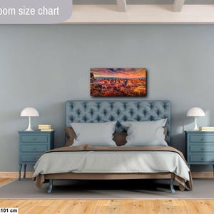 Grand Canyon Print, Sunset Red Rocks, Landscape Canvas Wall Art, Arizona Desert Nature Photography image 10