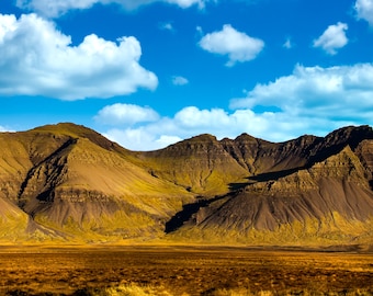 Iceland Mountain Canvas Print | Iceland Photography | Landscape Image | Photo Art | Canvas Wall Art | Iceland Landscape