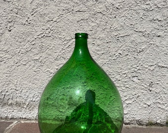 Demijohn 54 Liter Glasvase - grün - 54 Liter - groß - Dekor - Design - Vintage Weinflasche 54l XXL Outdoor-Dekoration