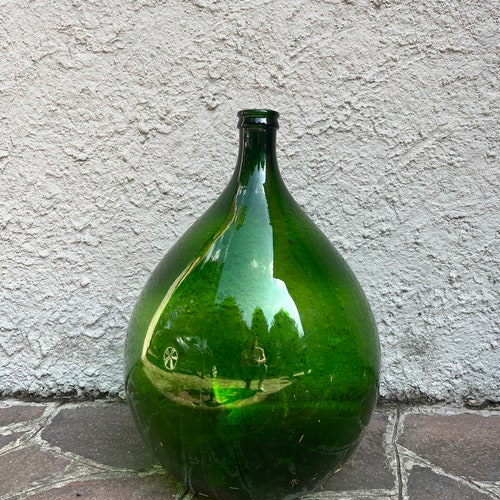 Demijohn 54 Liters Demijohns Dark Green 66 Cm Flower Etsy
