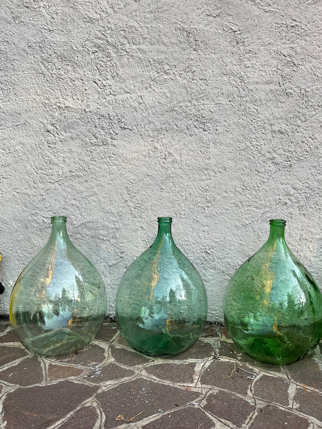 Demijohns 54 Liters Italian Light Green Glass Vase 66cm Demijohns XXL