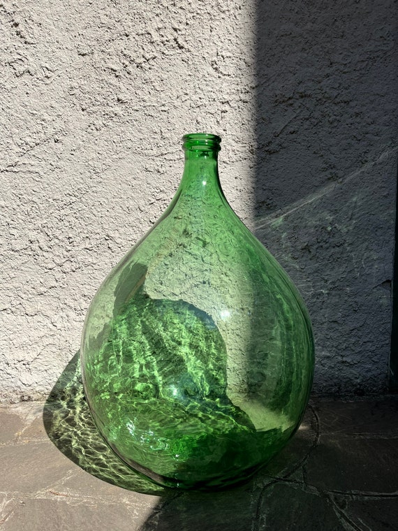 Damigiane 54 litri italiana vaso di vetro verde chiaro 66 centimetri  damigiane Bottiglia di vino vintage XXL decorazione demijohn -  Italia