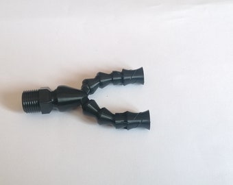 Generador de flujo aleatorio doble de 1/4 de pulgada con adaptador de rosca de 1/2 pulgada