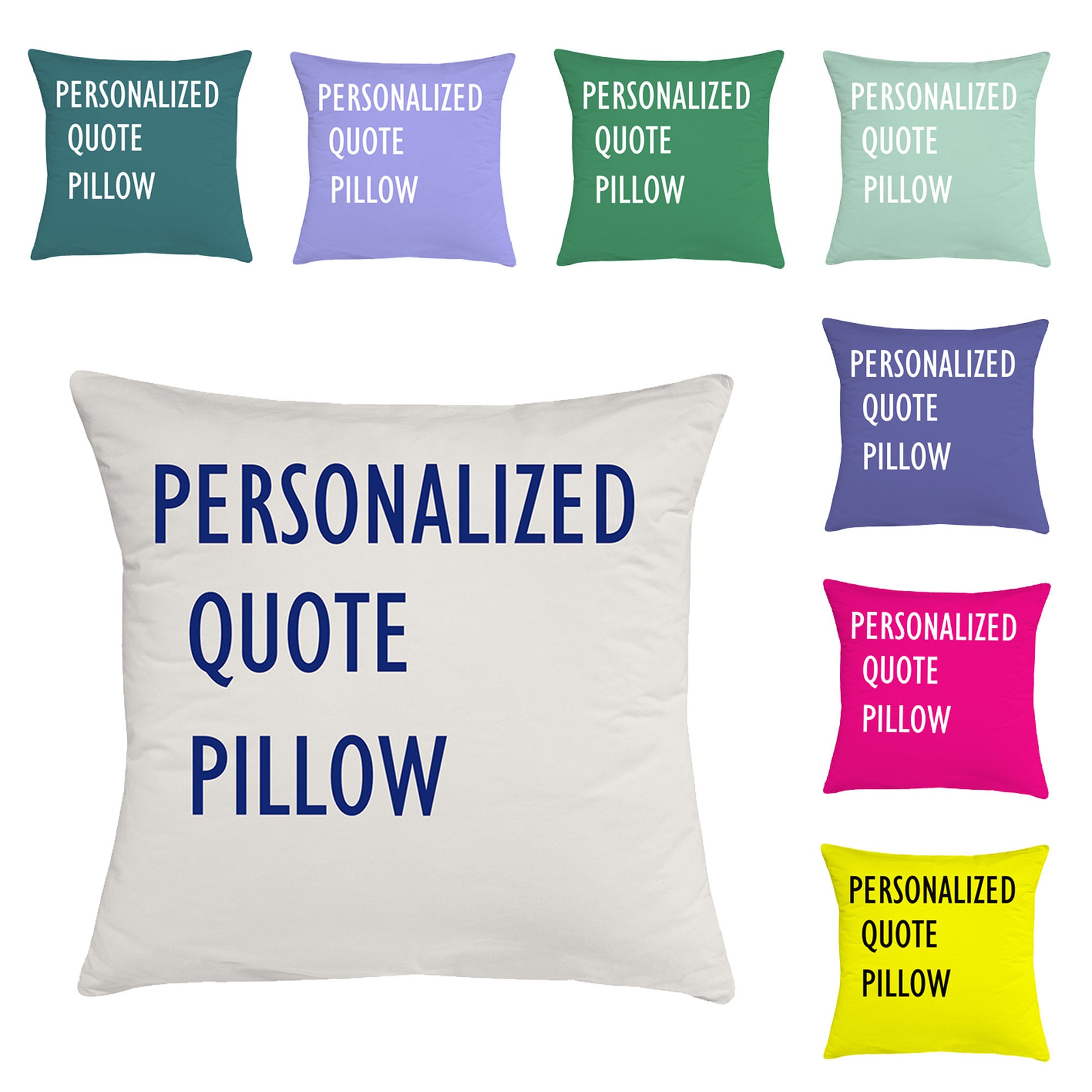 Personalized Quote Throw Pillow Case, Custom Decorative Cushion Cover, Personalized Pillow, Double S