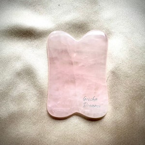 Rose quartz authentic scraping massage gua sha tool