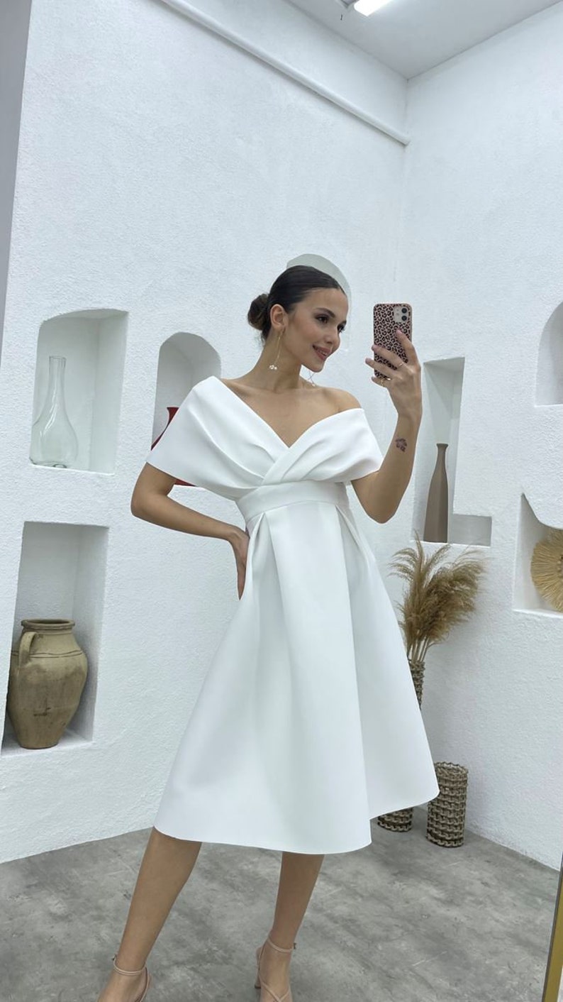 Bridal Shower Dress Courthouse Wedding Dress Elopement Etsy