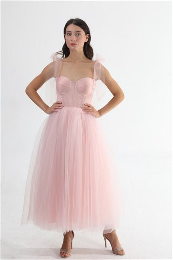 Pink Floral Corset Midi Dress | Bardot | SilkFred UAE
