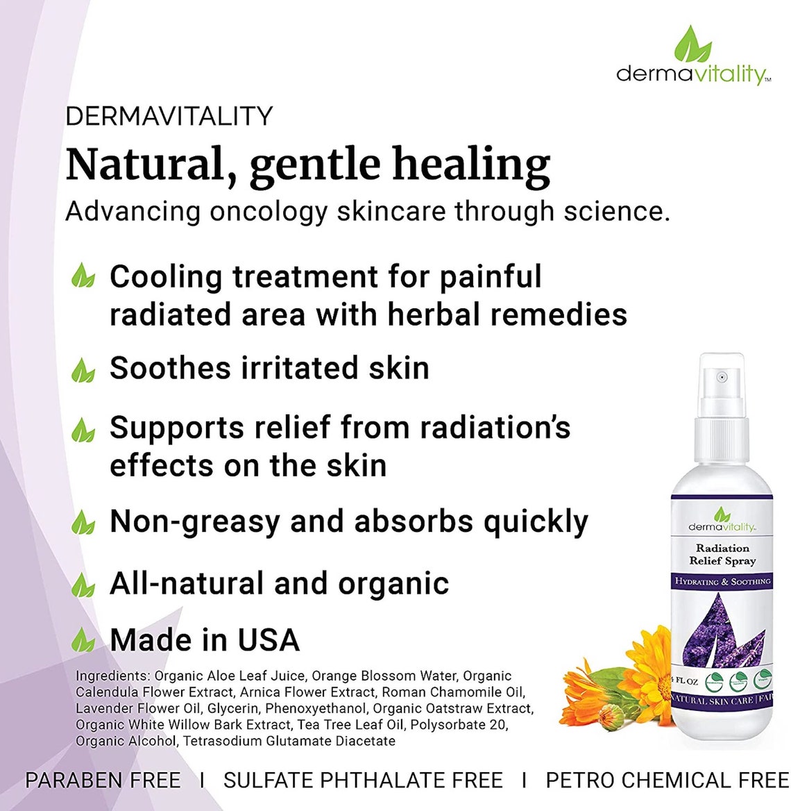 Radiation Burn Relief Spray Calendula Based Natural Etsy