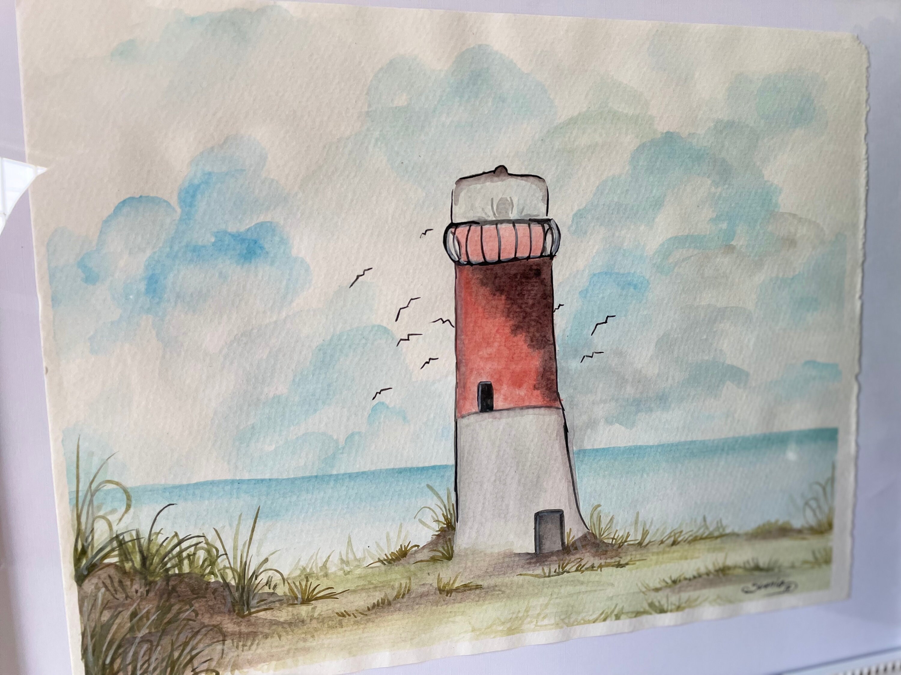 Original Watercolor Painting/ Landscape / Frame is Not Included Etsy