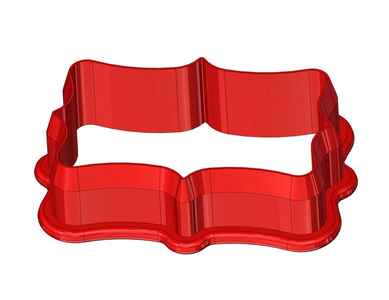 Fancy Plaque Cookie Cutter STL Bundle – Digital Download image 5