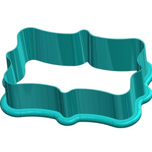 Fancy Plaque Cookie Cutter STL Bundle – Digital Download image 3