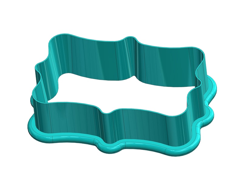Fancy Plaque Cookie Cutter STL Bundle – Digital Download image 3