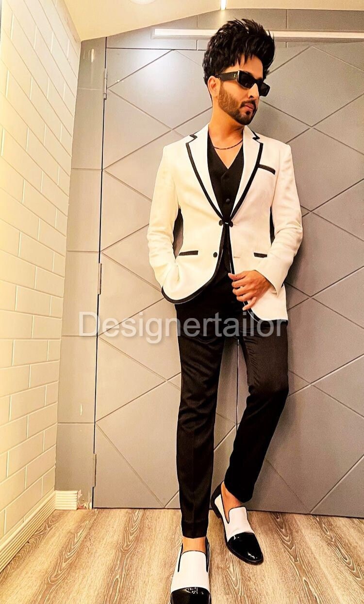 Buy Designertailor Indian Designer Formal White Black Causal 2pc