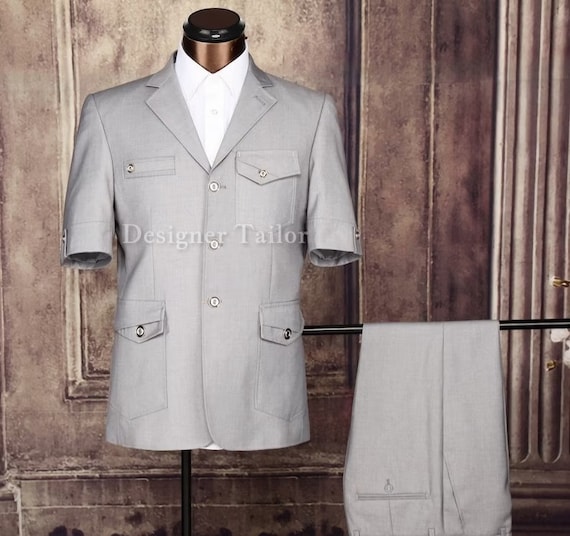 Designertailor Safari Suit for Men's Clothing Traditional Designer Party Wear Special Two Piece Set