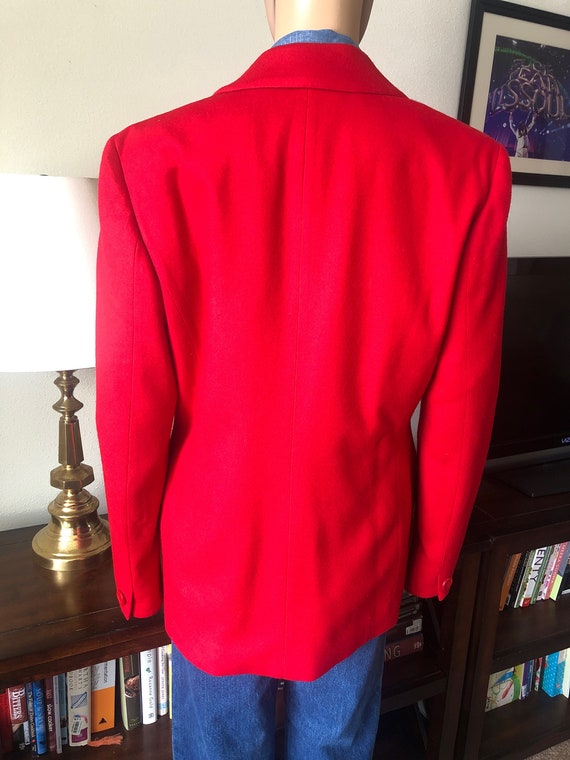Vintage 1980s/90s, Red Pendleton Blazer, Size 6 - image 3