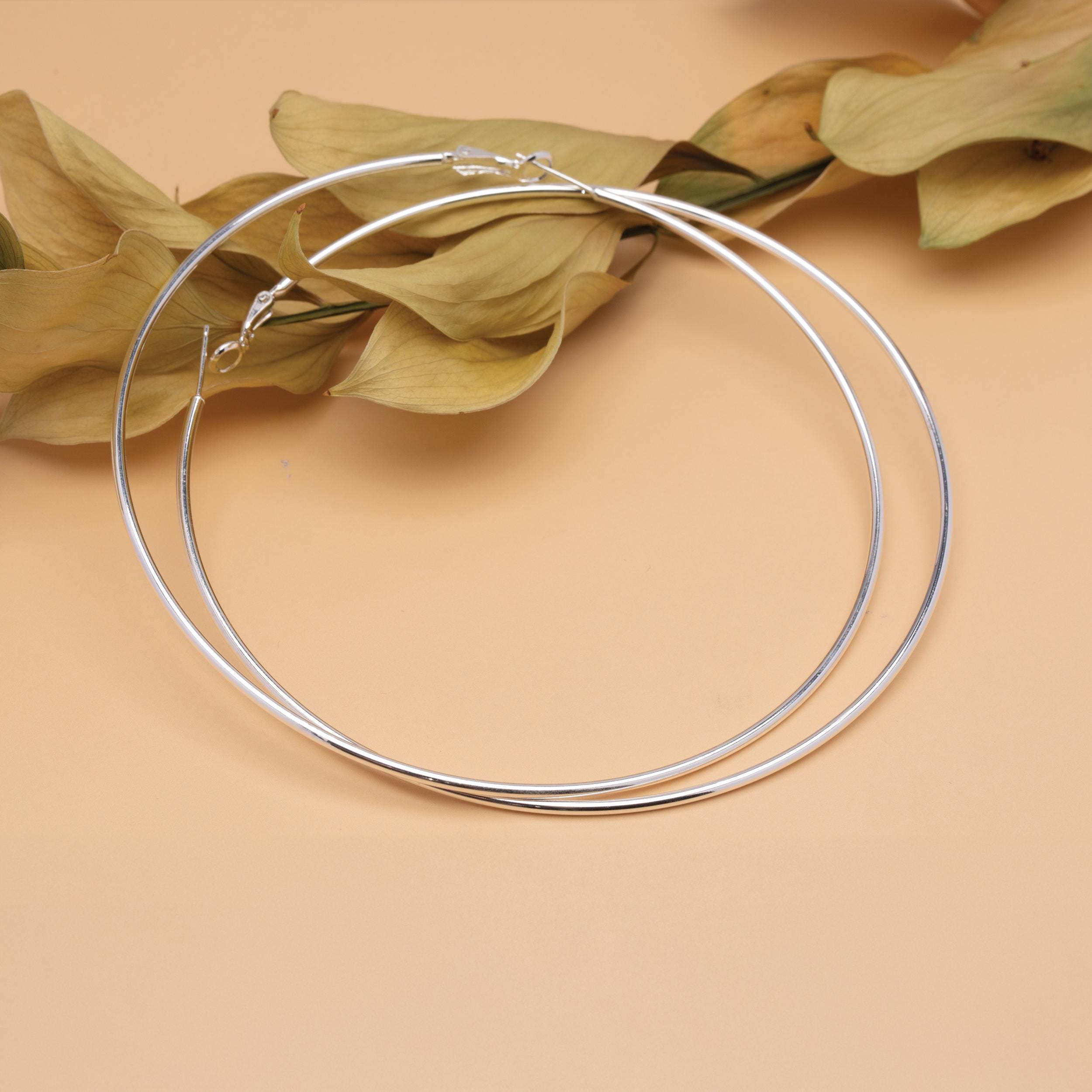 100mm Gold Hoops