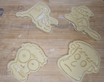 Juego de 3 cortadores de galletas de Halloween