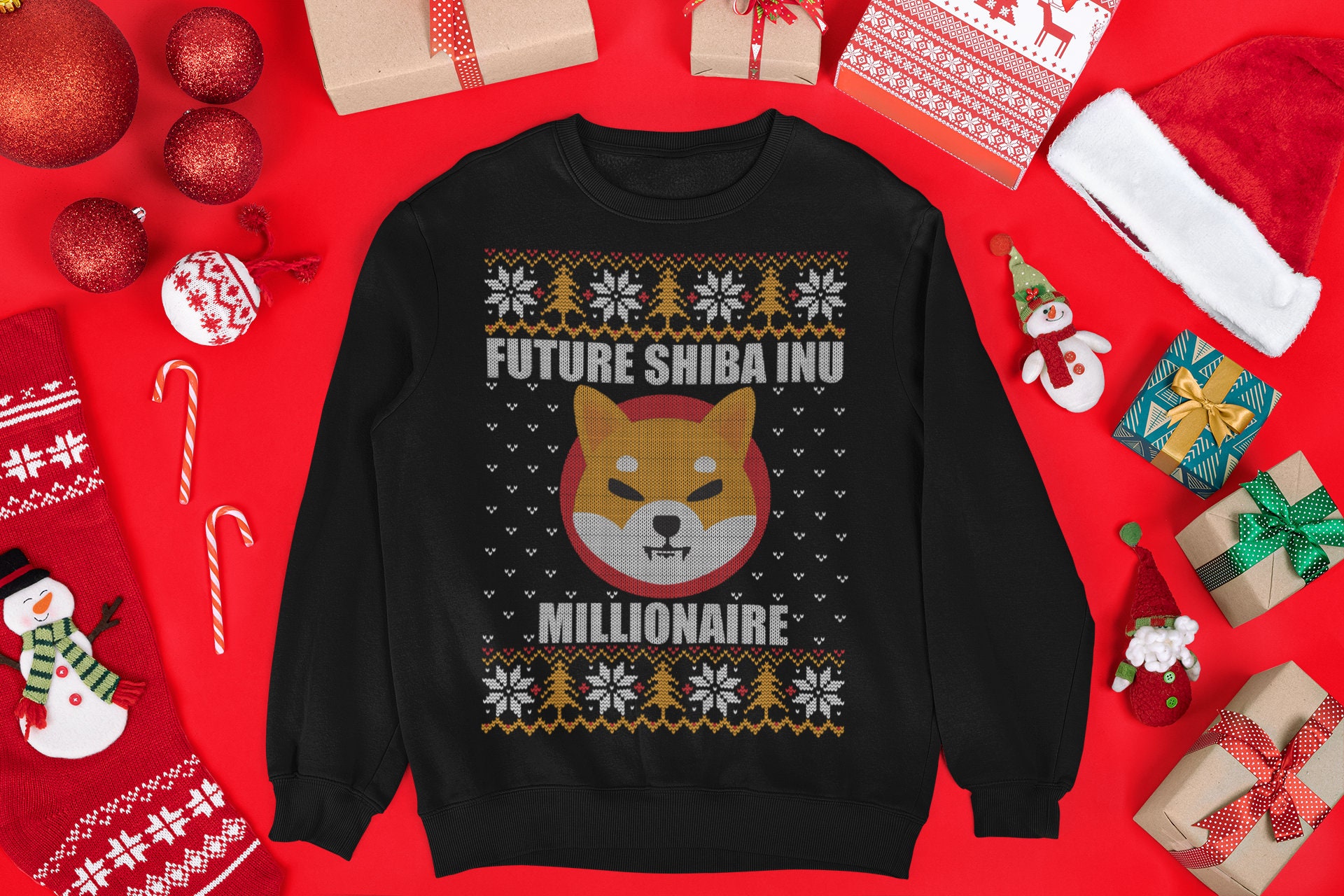 Shiba Inu Ugly Christmas Sweater Ugly 