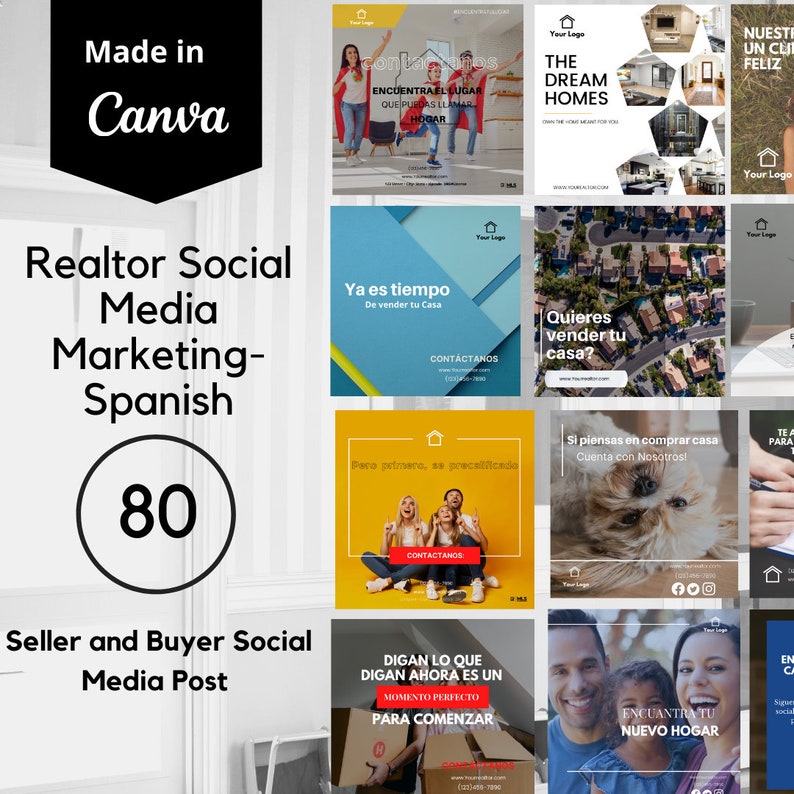 Real Estate Marketing Instagram/facebook Post SPANISH Etsy