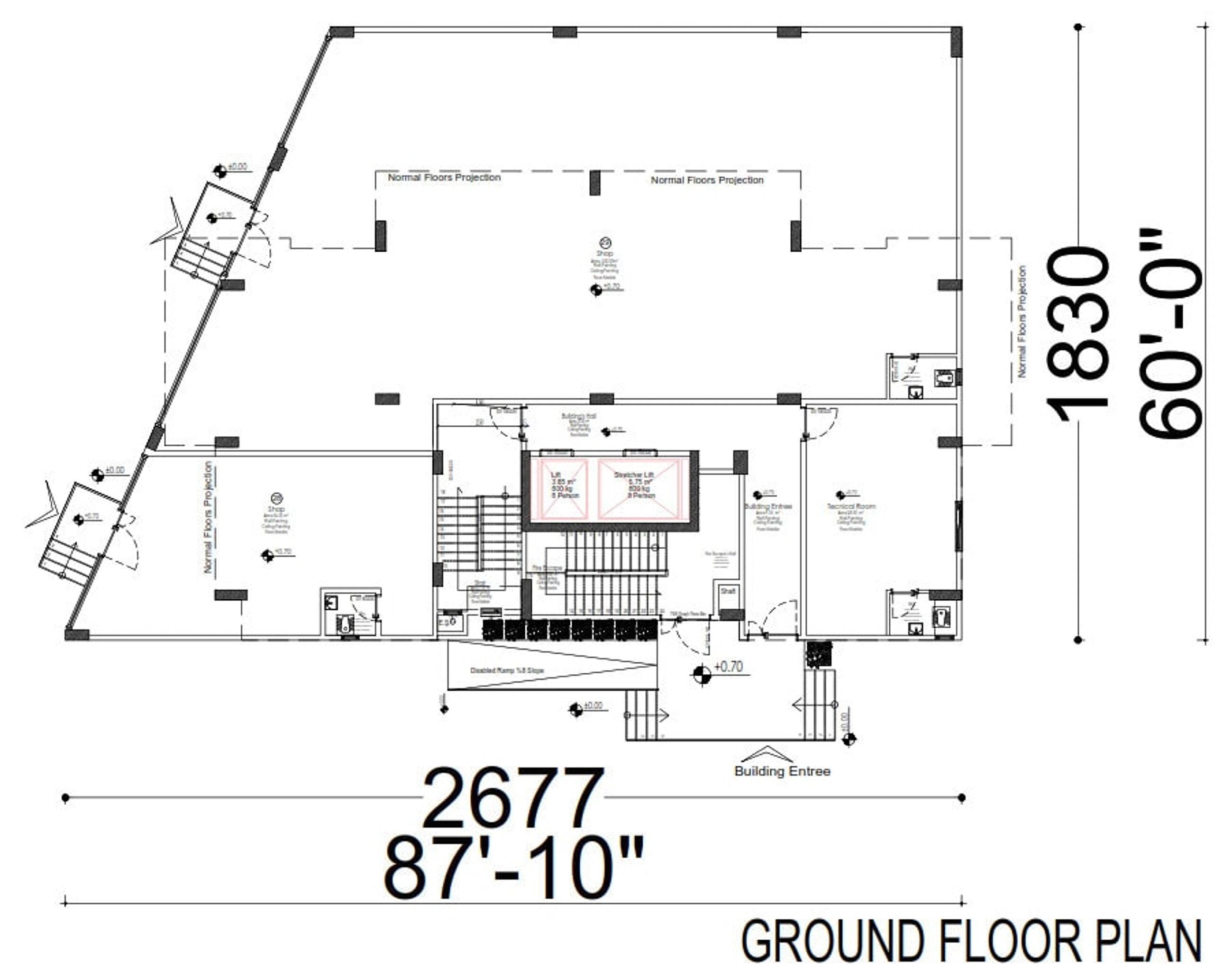 Apartment Blueprint: 10-level Building Plan With Full Dimensions in PDF ...