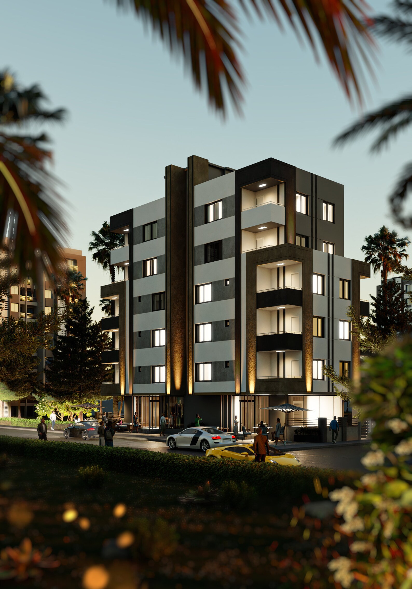 Modern 5-story Apartment Building Plan: Multi-unit Design (CAD & PDF ...