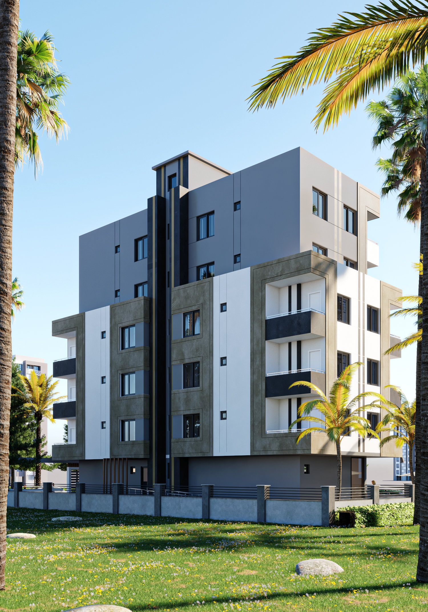 Curated visual reference: Fresh Look at Modern 5 Story Apartment Building Plan Multi Unit Design Cad