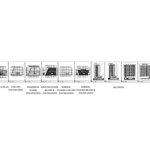 Apartment Blueprint: 10-level Building Plan With Full Dimensions in PDF ...