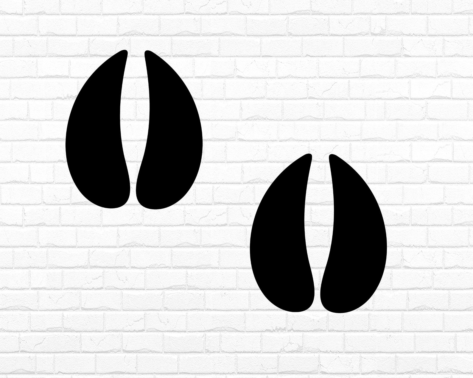 Deer Hoof Print SVG PNG Instant Digital Download Deer Foot Etsy