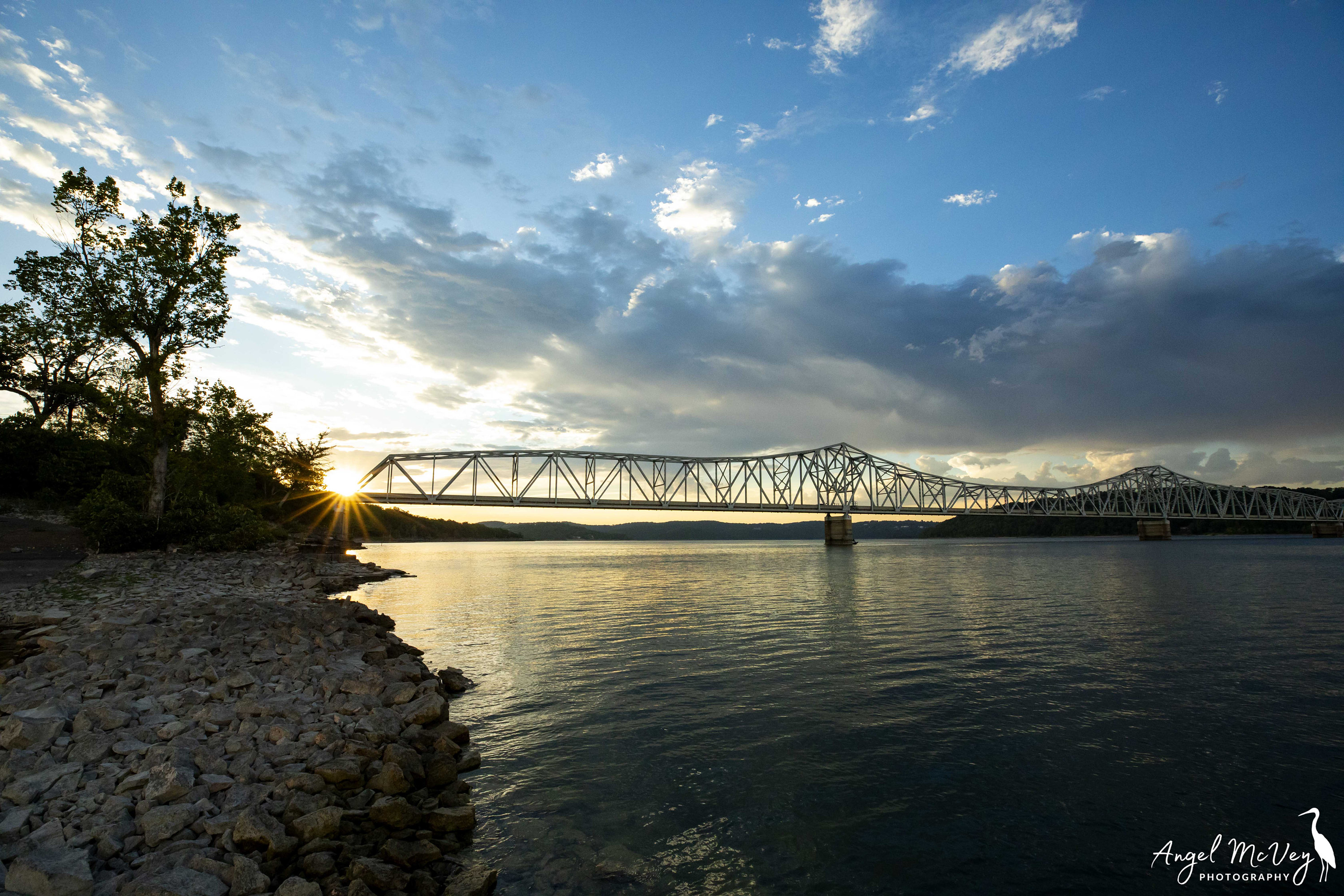 Kimberling City Bridge Landscape Photo Print, Table Rock Lake Branson