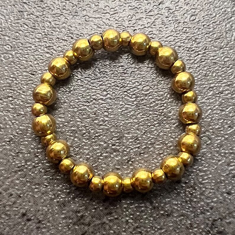 Boho Jade Wedding Ring Sets Natural Stone Jewelry Stretchy Etsy