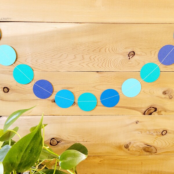 Paper Circle Garland Etsy